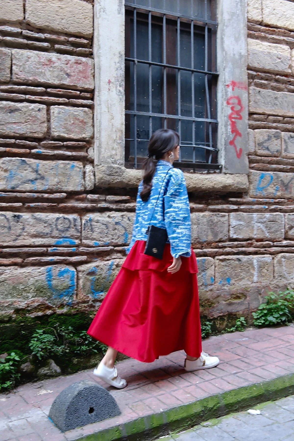 KIRMIZI KATMAN SKIRT