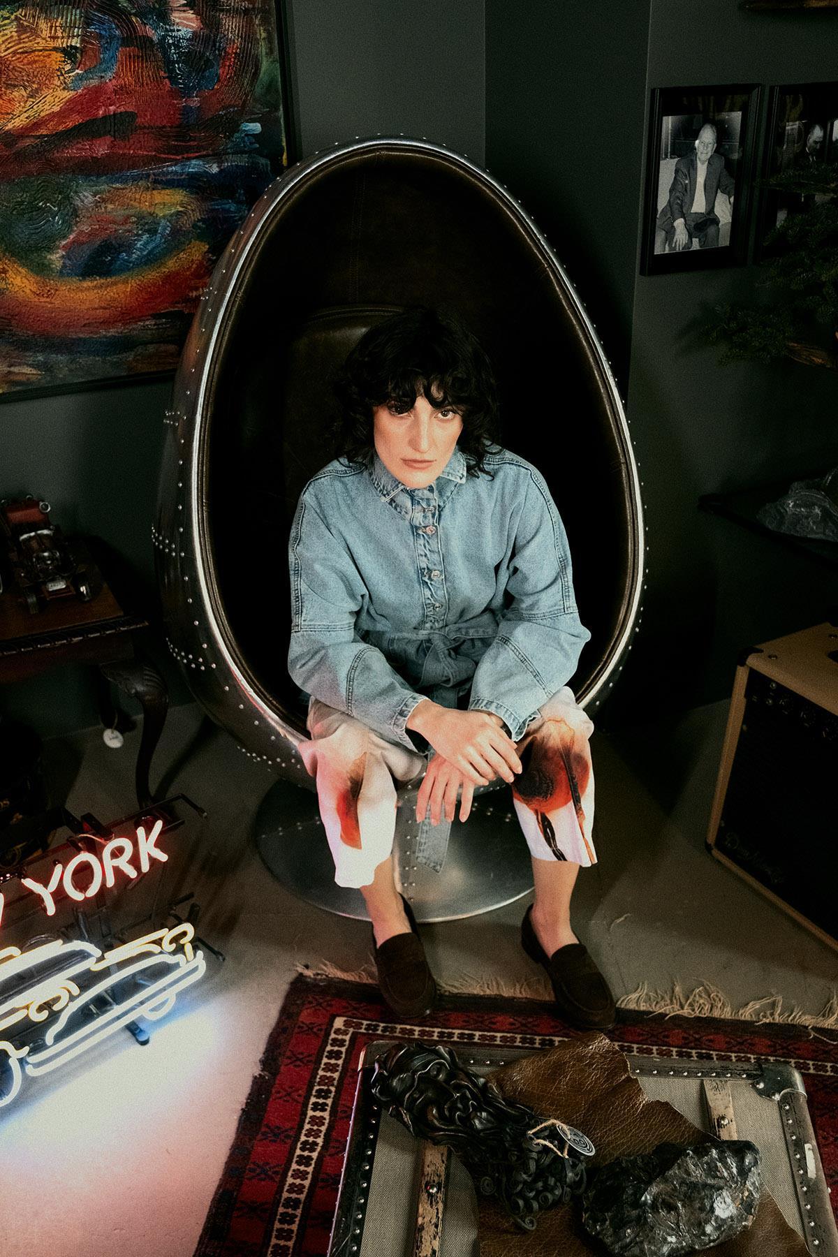 KAR YIKAMALI UZUN KOLLU KEMERLİ DENIM GÖMLEK - MiiN