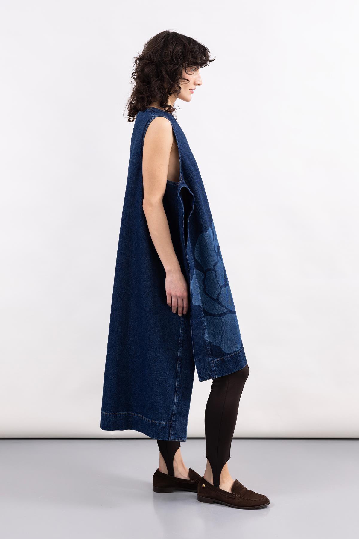 KAHVERENGİ NERVÜRLÜ ÖRME KUMAŞ FÜZO TAYT - MiiN