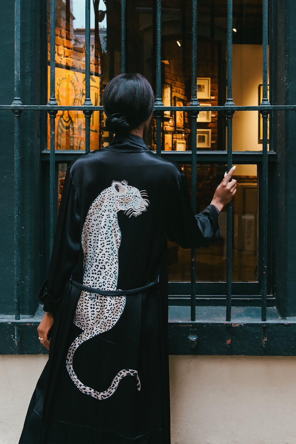 LEOPARD KIMONO COAT